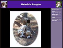 Tablet Screenshot of melodalebeagles.com